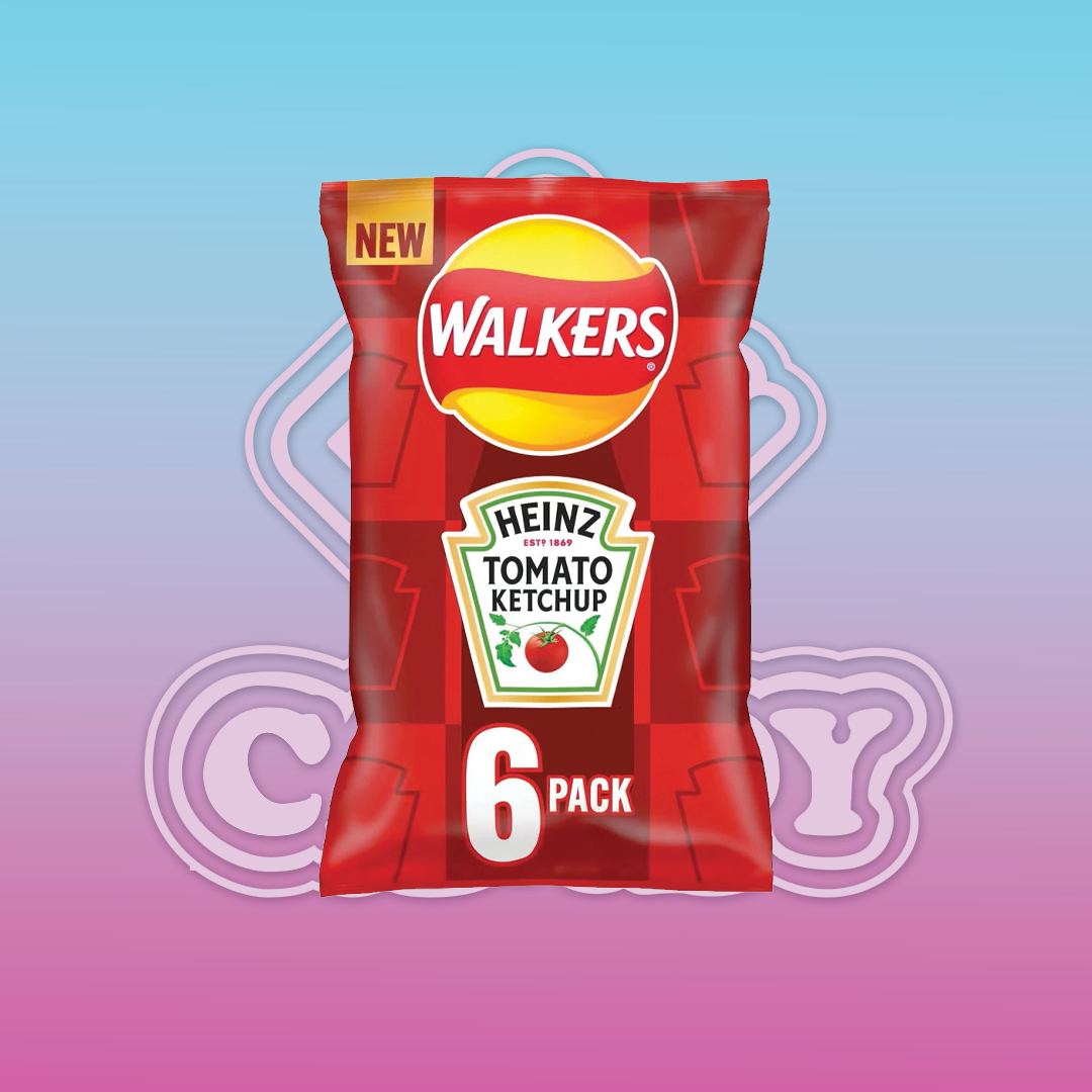 Walkers Crisps Heinz Tomato Ketchup 6 pack