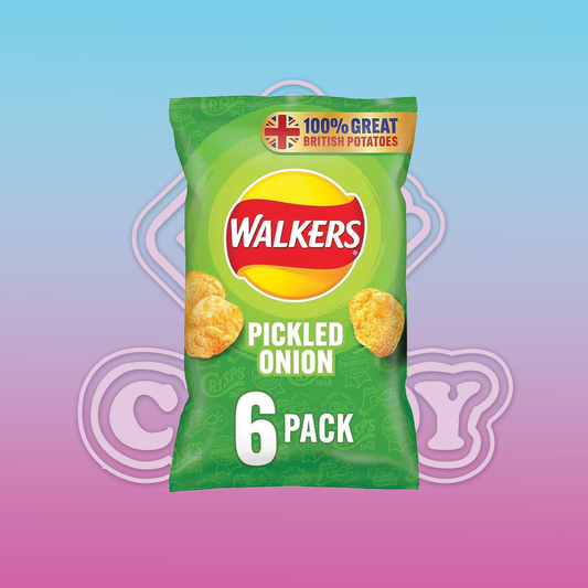 Walkers Crisps Pickled Onion 6 pack