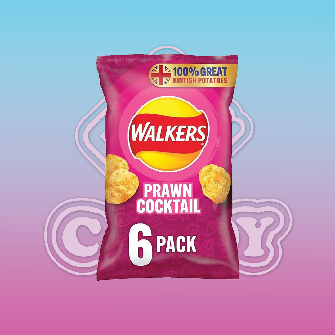 Walkers Crisps Prawn Cocktail 6 pack