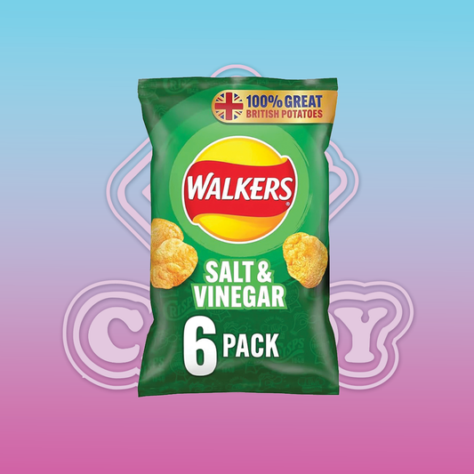 Walkers Crisps Salt & vinegar 6 pack